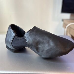 Kids Black Leather Dance Shoes